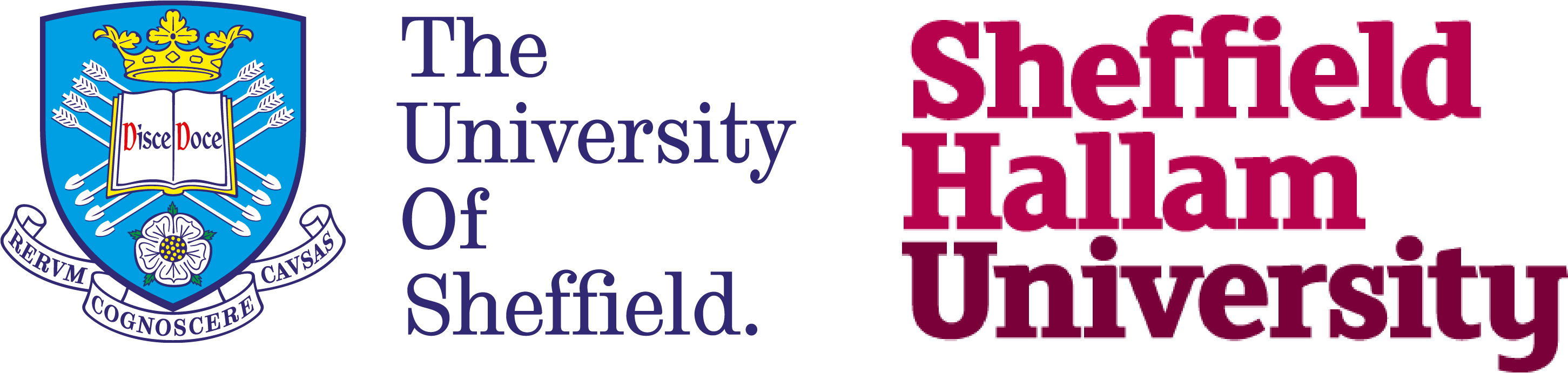The University of Sheffield and Sheffield Hallam University logos