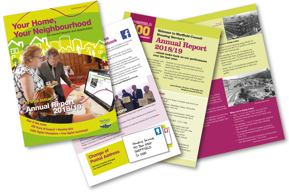 4 brochures relating to housing services