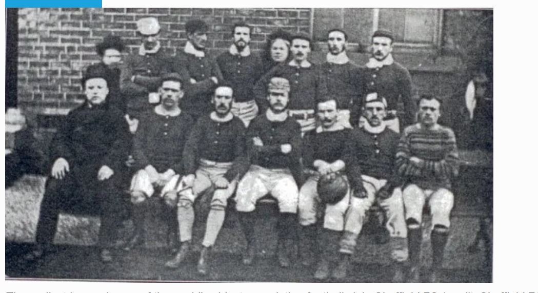 Old picture of mens football team