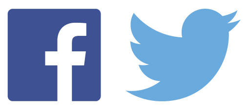 Facebook and Twitter logo