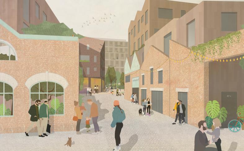 Artist impression of Neepsend regeneration