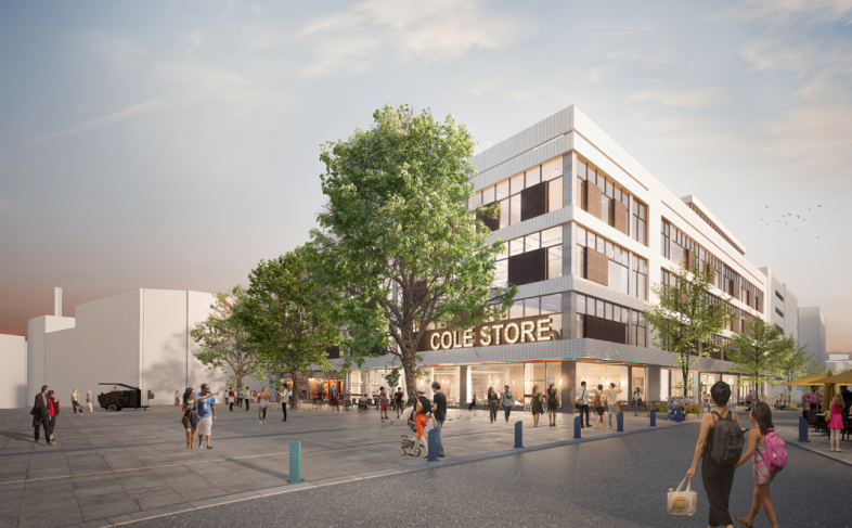 Artist impression of the regenerated, modernised Cole Brothers building