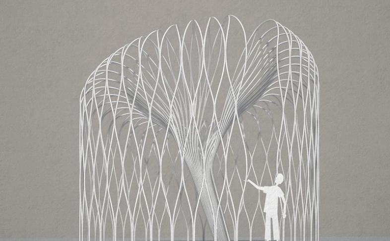 Design of Covid Memorial willow tree sculpture