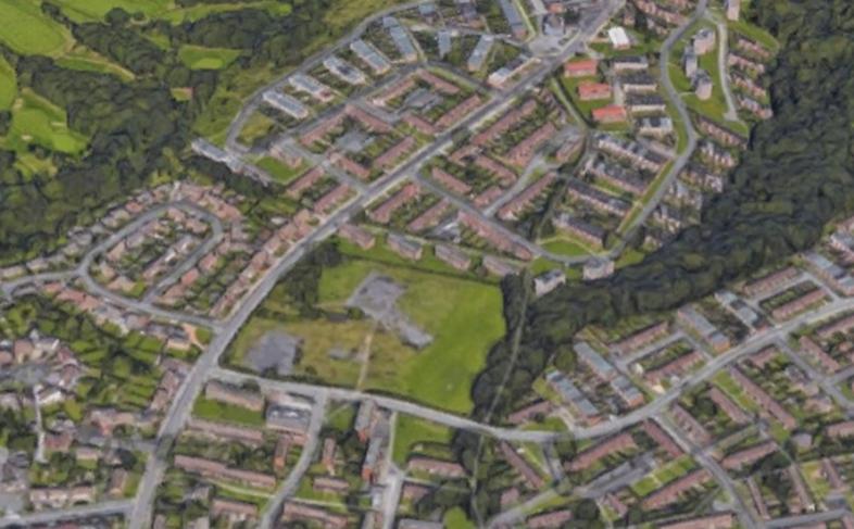 An aerial view of Gleadless Valley