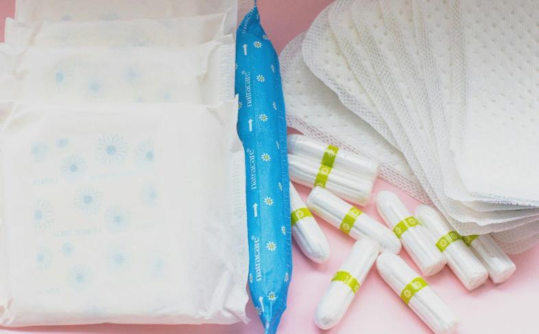 Selection of period products