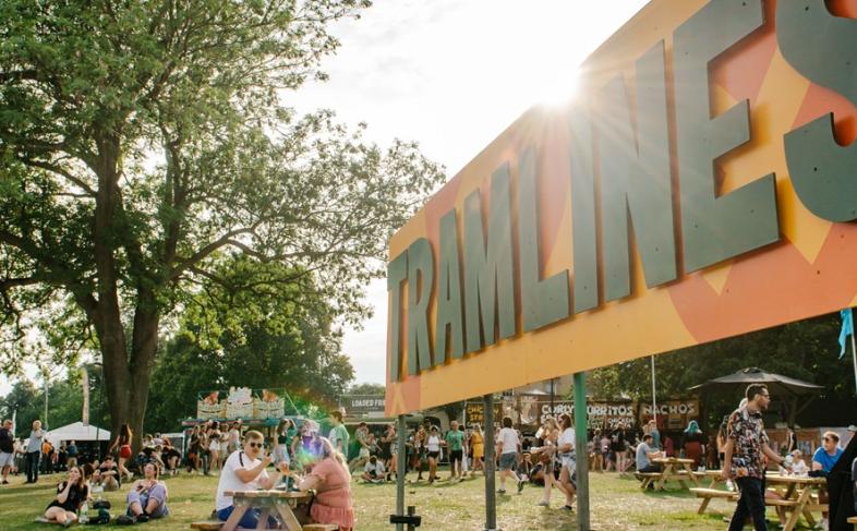 Tramlines Festival banner.