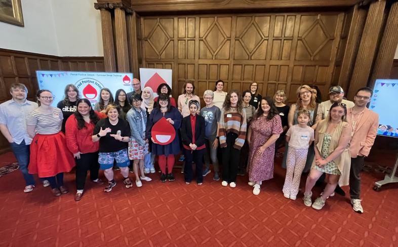 Young people, teachers, councillors and period positive volunteers for period positive week celebration event