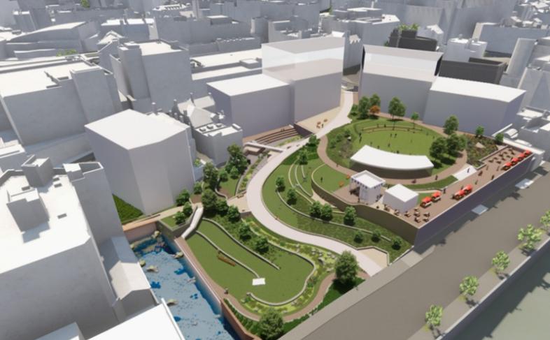 An artist's impression of the completed Castlegate project