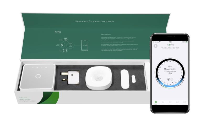 Howz Smart Home kit in a box: smart plug, motion sensor, door sensor and hub