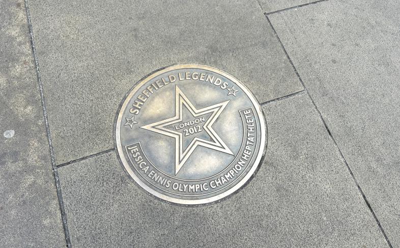 Sheffield Legends Street Plaque for Dame Jessica Ennis-Hill