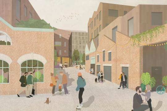 Artist impression of Neepsend regeneration