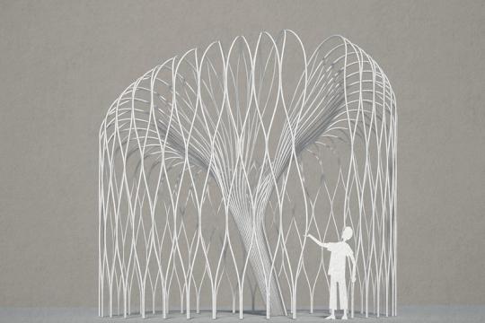 Design of Covid Memorial willow tree sculpture