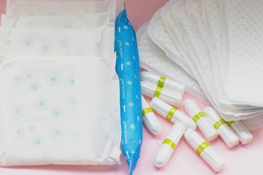 Selection of period products