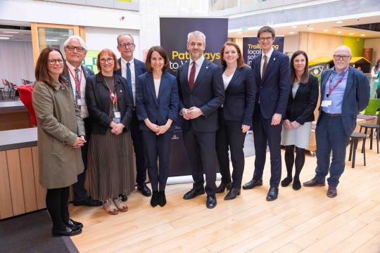 Officials at the Pathways to Work event 