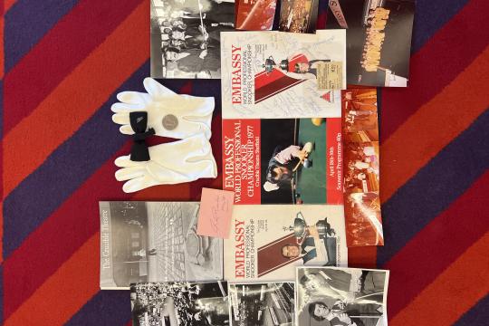 Mark Watterson snooker memorabilia 