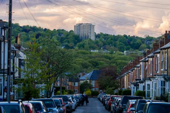 A street view in Sheffield 