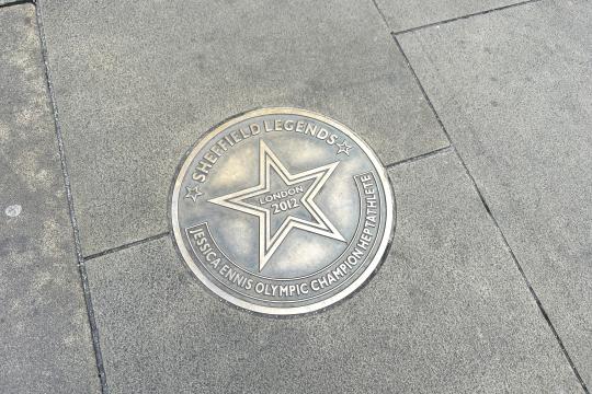 Sheffield Legends Street Plaque for Dame Jessica Ennis-Hill