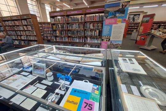 Exhibit in the library 