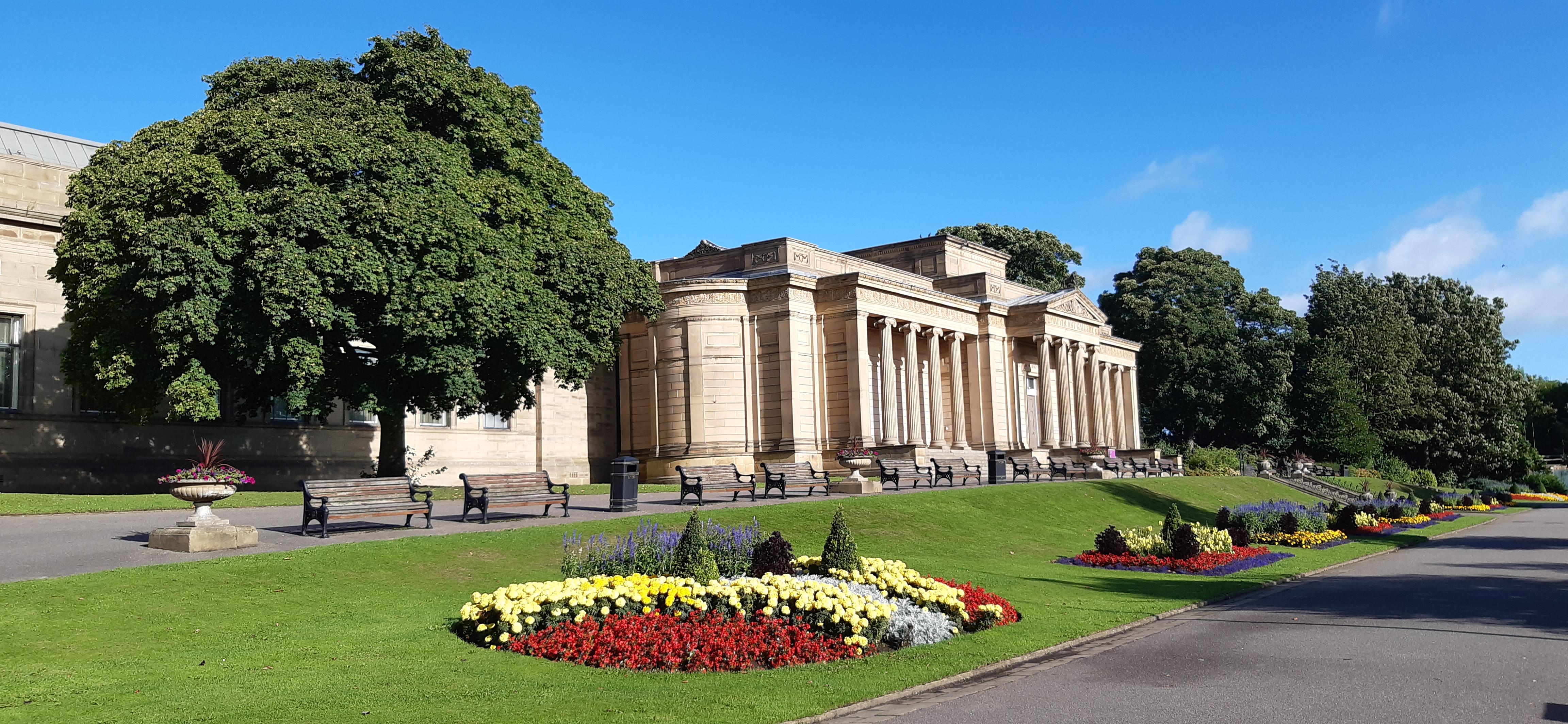Weston Park with museum in the background