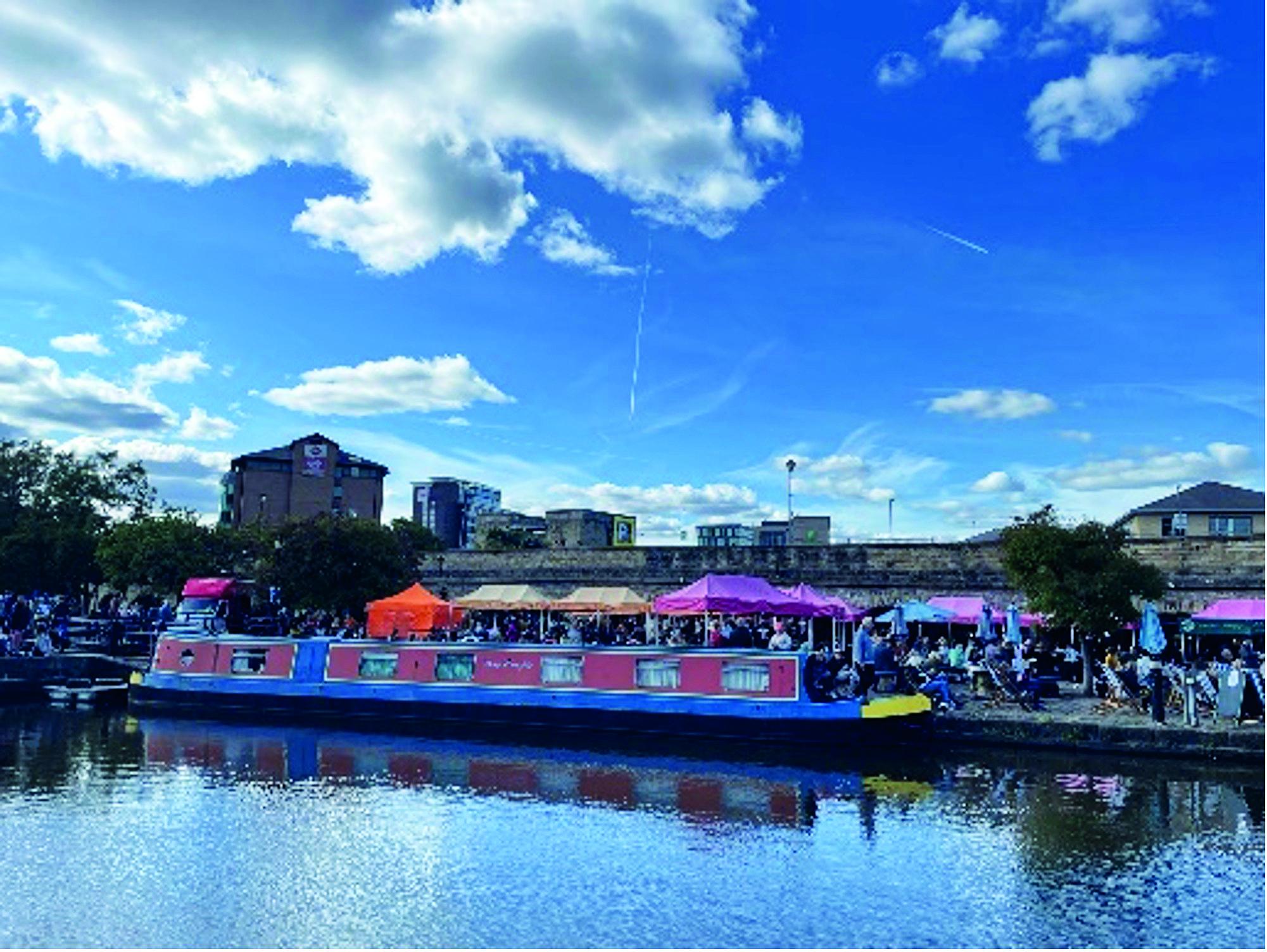 Canal Boat Quayside Market at Victoria Quays